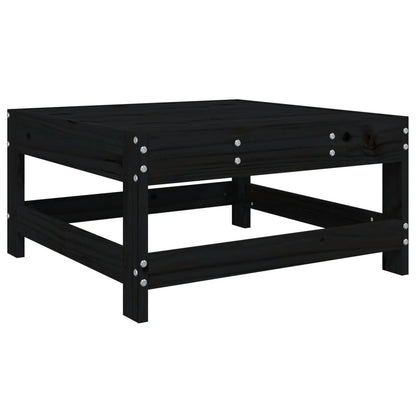Vidaxl Juego De Sofás De Jardín 5 Piezas Madera Maciza De Pino Negro_4