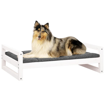 Vidaxl Cama Para Perros Madera Maciza De Pino Blanco 95,5x65,5x28 Cm_3