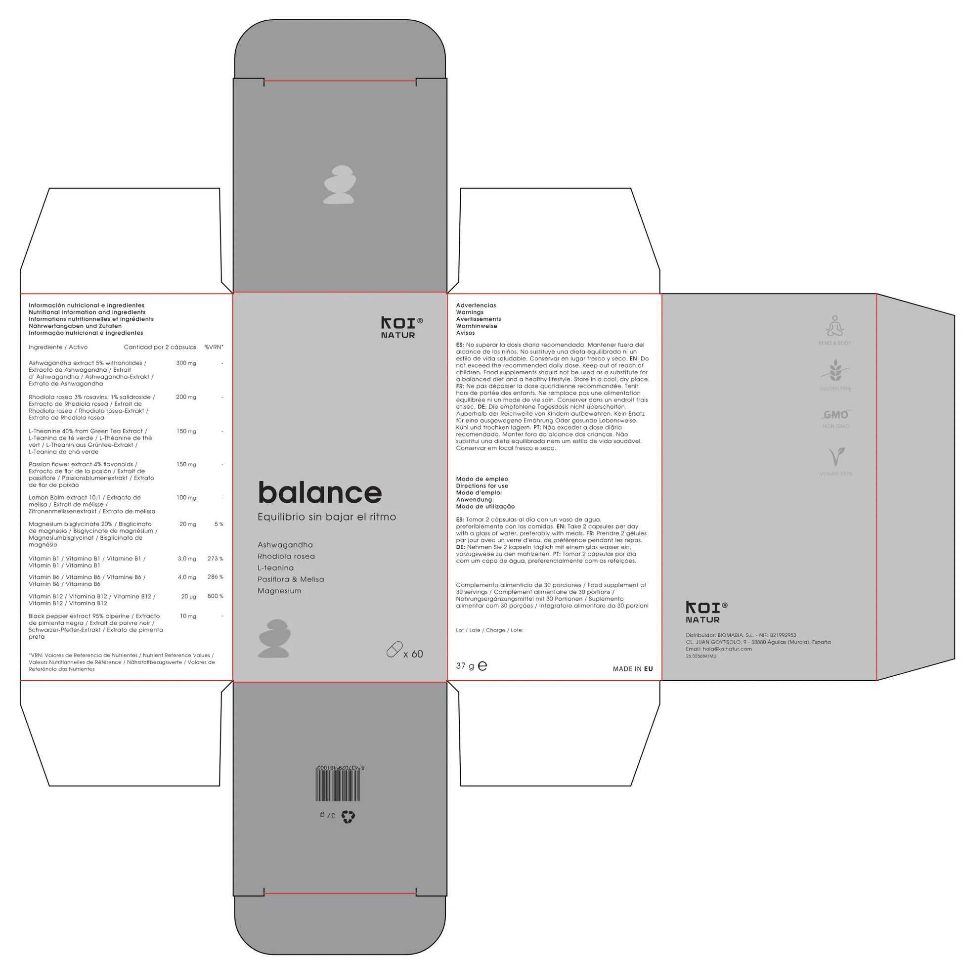 Koi Natur Balance – Fórmula Adaptógena Para El Estrés_5