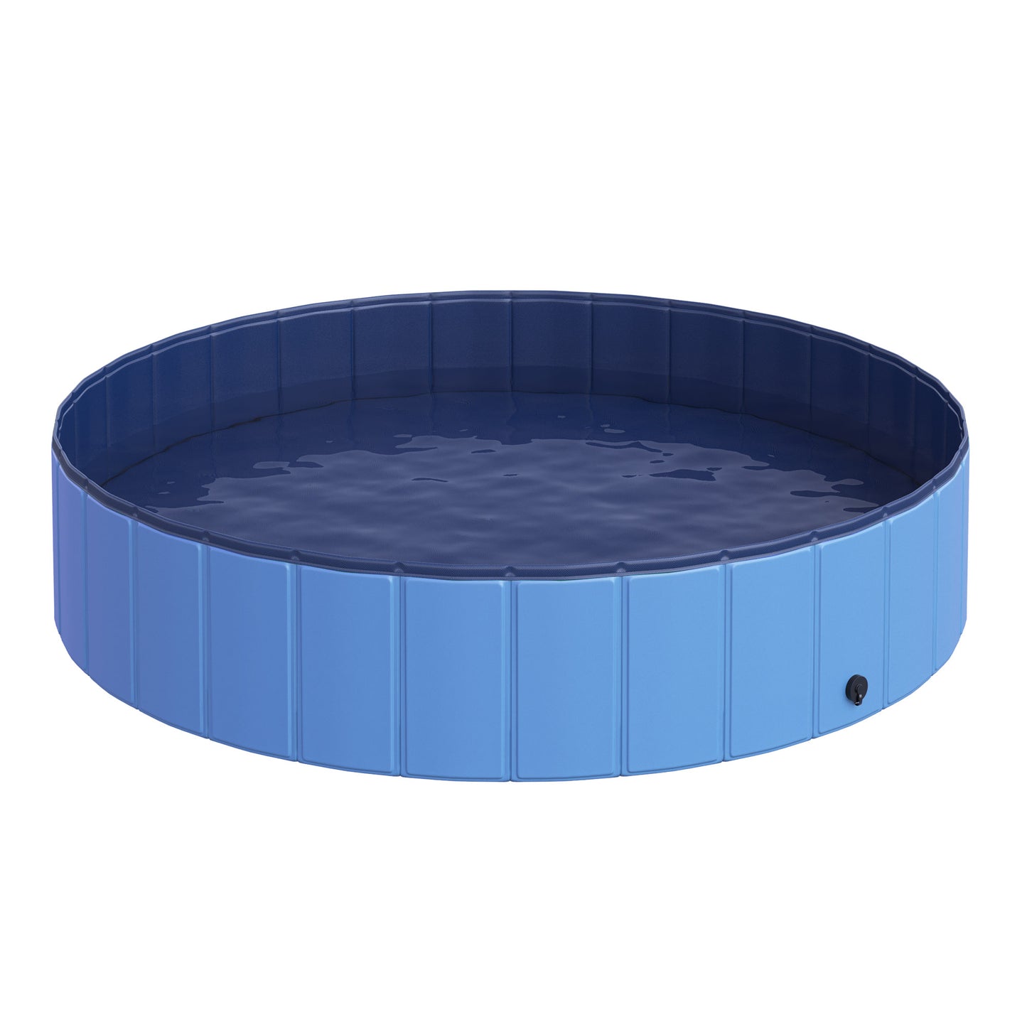 Pawhut Piscina Plegable Para Perros Bañera De Pvc Interior Y Exterior Ø140x30cm_0