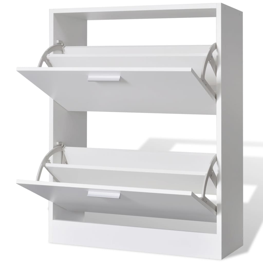 Mueble Zapatero Blanco Con 2 Compartimentos / Vetonek_1