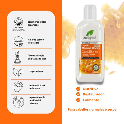 Condicionador Dr. Organic Mel de Manuka, 265ml