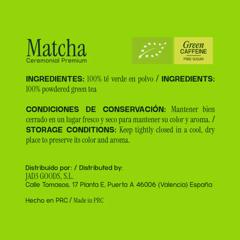 Kisori | Té Matcha Ceremonial Premium | Orgánico I 100% Natural I Sin Azúcar, Vegano I 30g_2