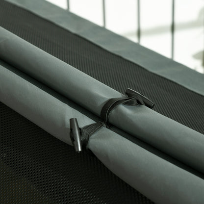 Pawhut Caseta Para Perros Grandes Con Cubierta Exterior 130x85x95 Cm Gris_4