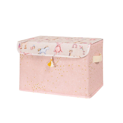 Caja Organizadora Con Tapa Rosa_0