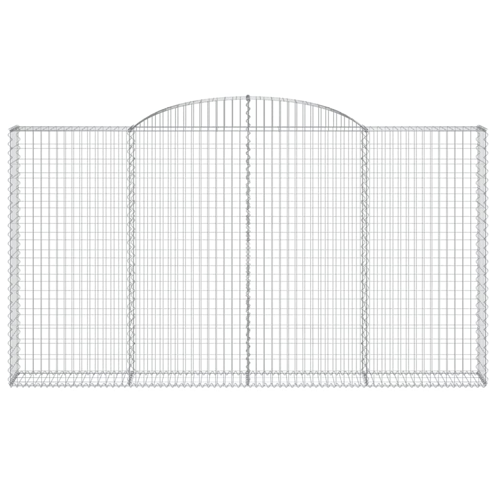 Cestas De Gaviones 4 Uds Forma De Arco Hierro 300x30x160/180 Cm_3