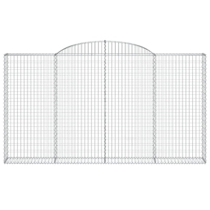 Cestas De Gaviones 3 Uds Forma De Arco Hierro 300x30x160/180 Cm_3