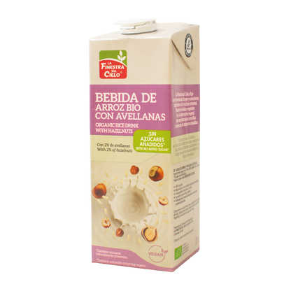 Bebida de Arroz con Avellanas Bio La Finestra Sul Cielo 1 L