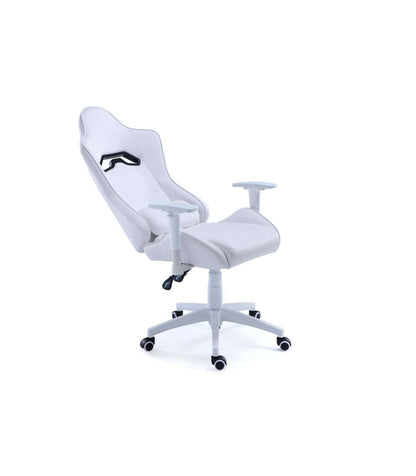 Sillón Gamer Giratorio Y Reclinable Jordan Tapizado En Símil Piel Blanco, 123-133 Cm(alto)70 Cm(ancho)70 Cm(largo)_4