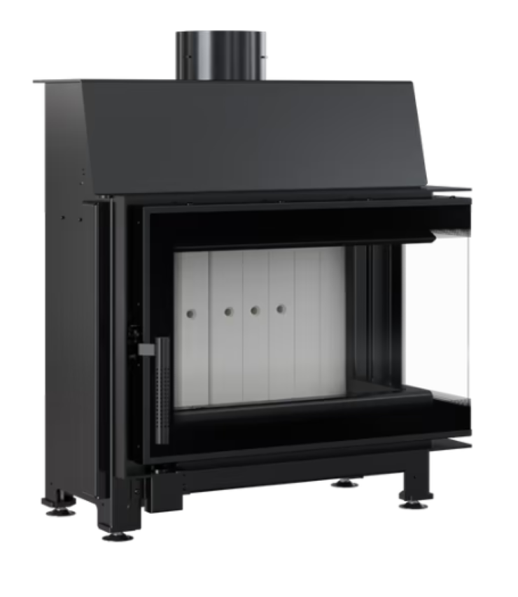 Bricosol Chimenea De Leña De Acero Kratki Simple Derecha 6 Kw Ø 150_2