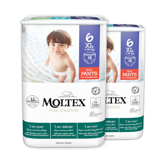 PROMOÇÃO ESPECIAL Calça Moltex Pure &amp; Nature T6 (+14 kg), 36 Unidades