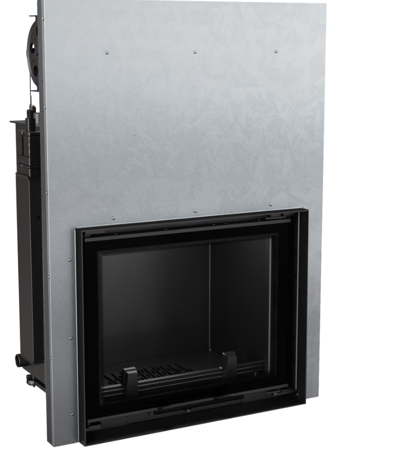 Bricosol Chimenea De Agua De Leña Kratki Amelia 15 Kw Ø 220 Puerta Elevable_0
