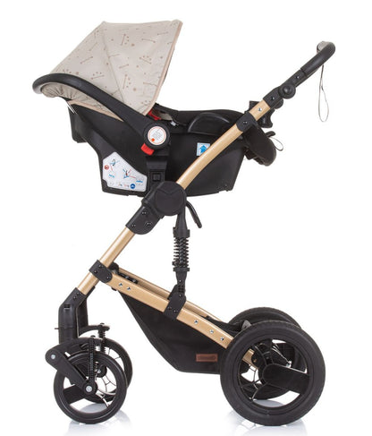 Carrito De Bebé Camea Trío Convertible Con Bolso Sand_4