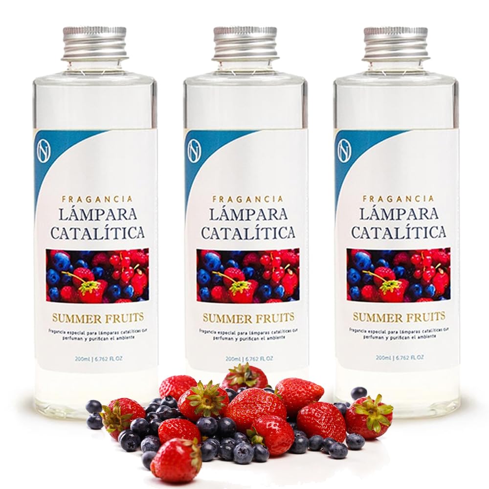 Pack 3x Fragancia Para Lámpara Catalítica 500ml: Aroma Summer Fruits - Disfruta De Tu Aroma Favorito Durante Más Tiempo_0