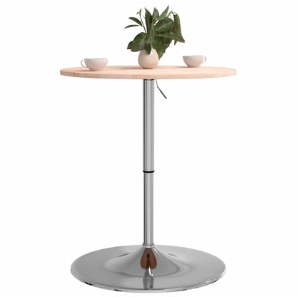 Mesa Alta De Madera Maciza Roble Ø60x89,5 Cm_2