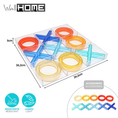 Well Home - Juego De Tic Tac Toe Transparente 5x Y 5o_1