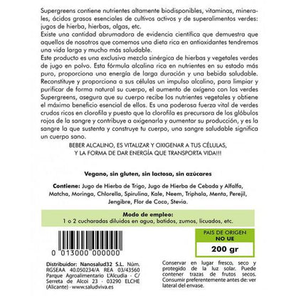 Supergreens Saúde Viva 200 g
