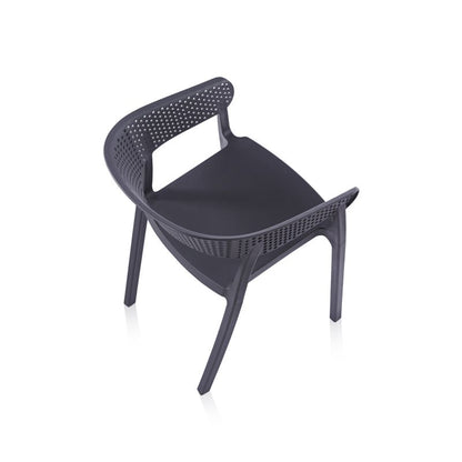 Pack 4 Sillas De Exterior Diza Polipropileno, Antracita, 54 X 73,5 X 50,5_4