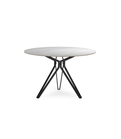 Mesa Para Comedor Redonda Fija Md-malena Acabado Cerámica Blanca, 120cm(ancho) 76cm(altur_0