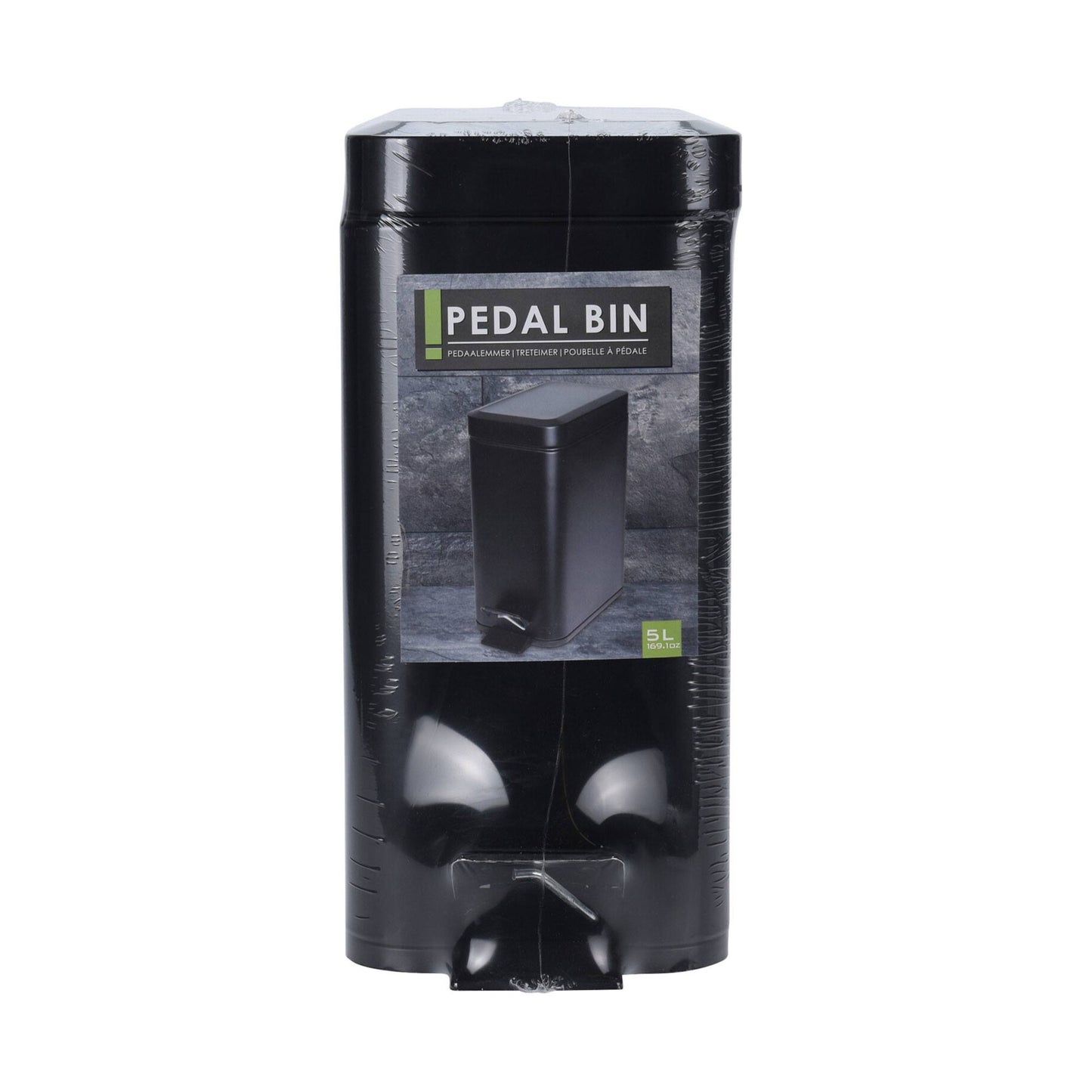 Cubo Con Pedal 5l Metal Negro_2