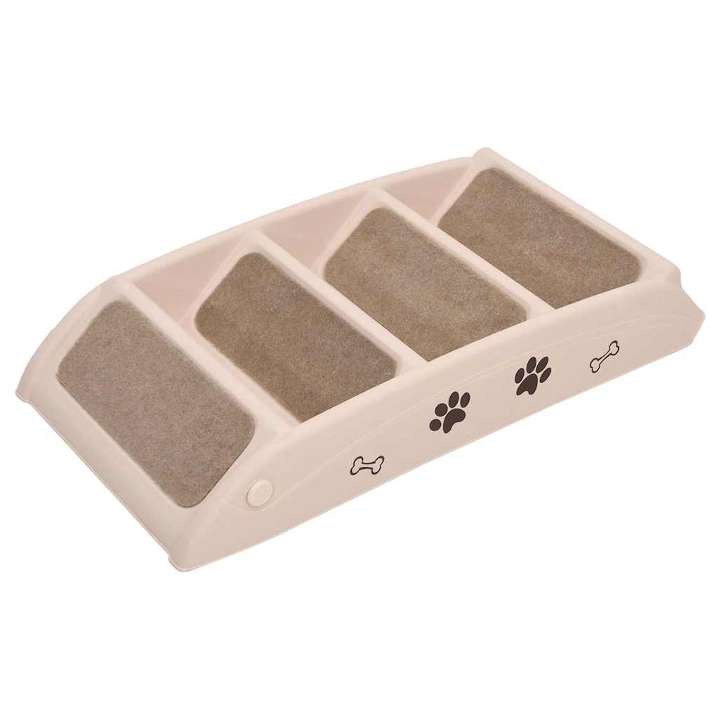 Escalera Plegable Para Perros Crema 62x40x49,5 Cm_5