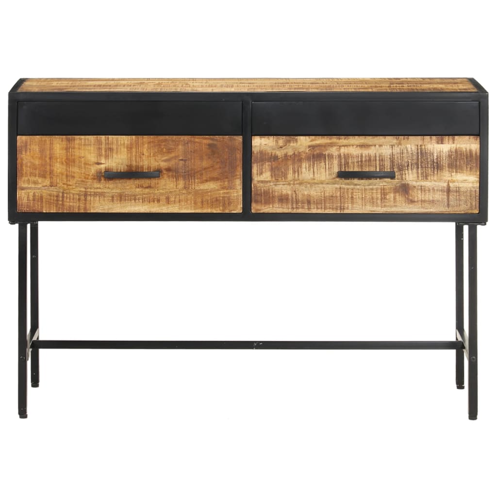 Mesa Consola De Madera Rugosa De Mango 110x35x75 Cm_0