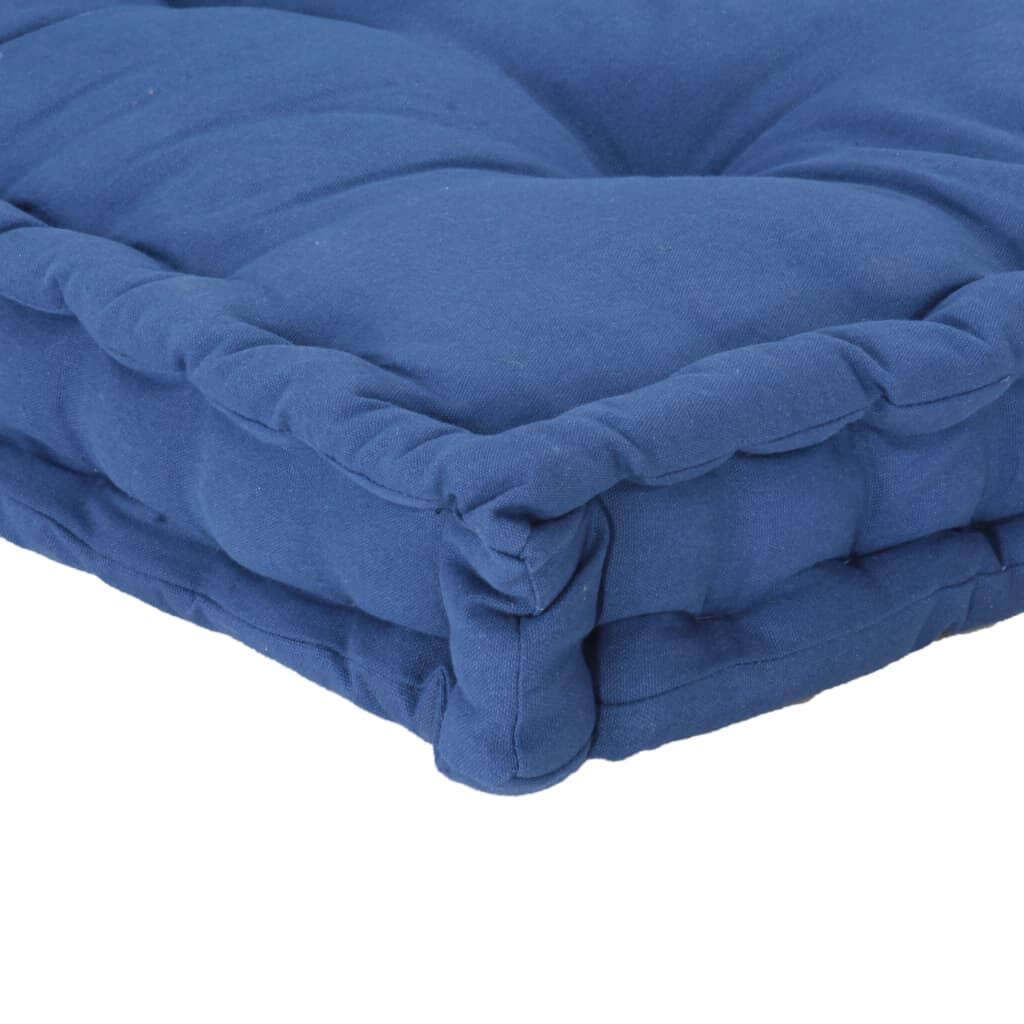 Vidaxl Cojín Para Palés Algodón Azul Claro 120x80x10 Cm_4