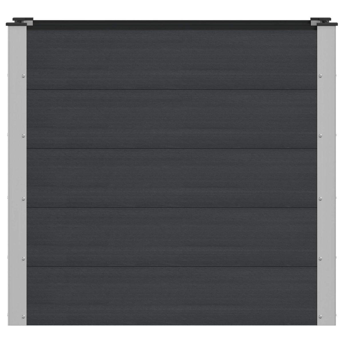 Arriate Elevado Negro 100 X 50 X 91 Cm Wpc Y Aluminio_2