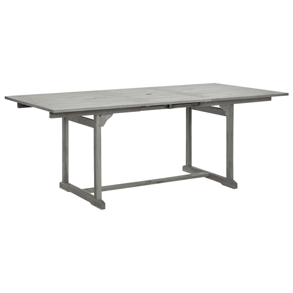Juego De Comedor Para Jardín 7 Piezas Madera Maciza De Acacia / Vetonek_5