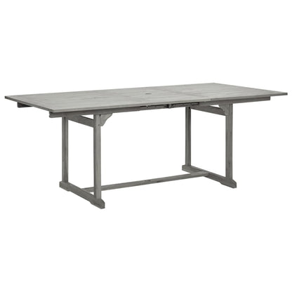 Juego De Comedor Para Jardín 7 Piezas Madera Maciza De Acacia / Vetonek_5