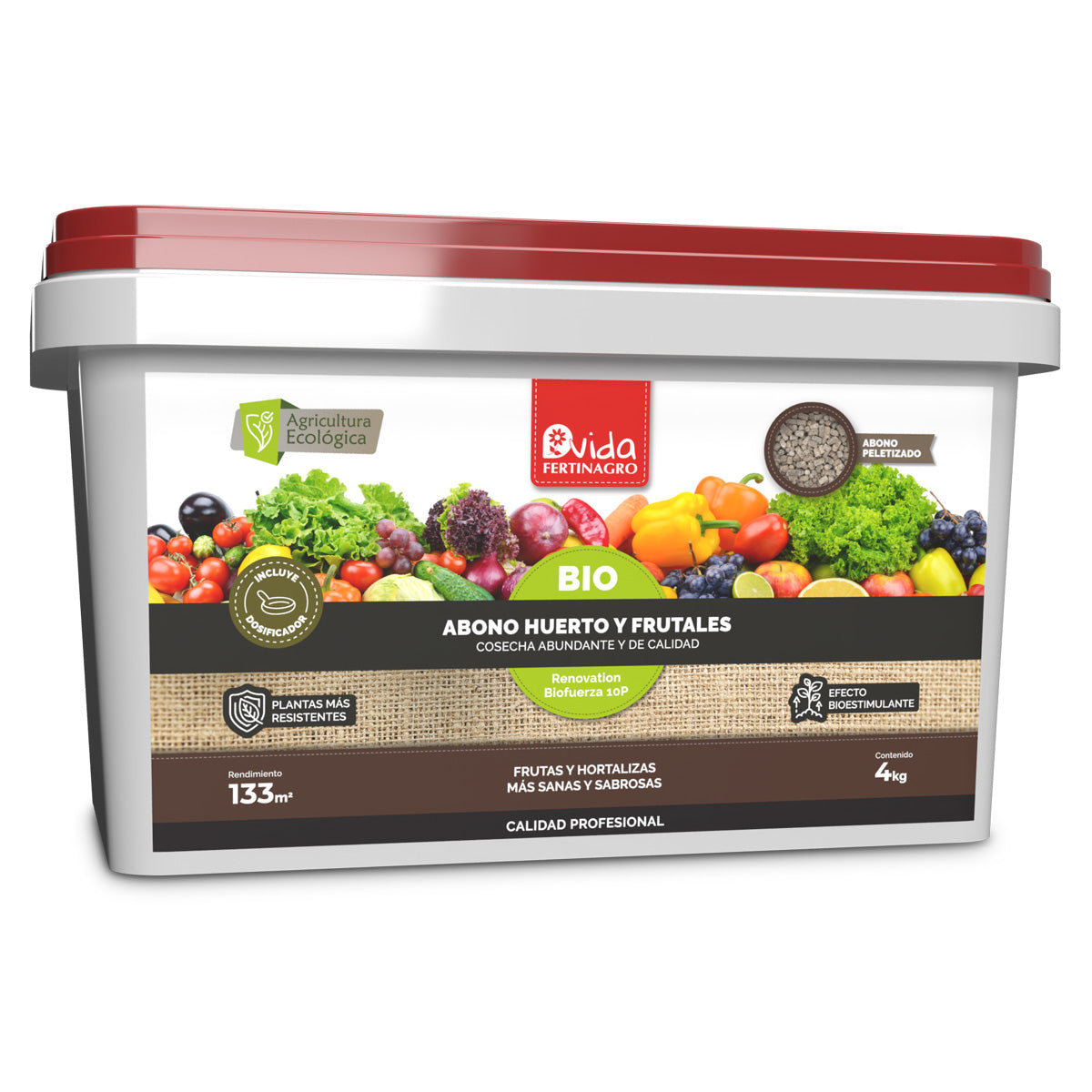 Fertilizante orgânico Fertinagro para pomares e árvores de fruto 4 kg