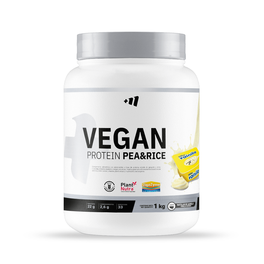 Vegan Protein Pea & Rice (guisante Y Arroz) - 1kg - Vainilla - Proteína Vegana - Masmusculo_0