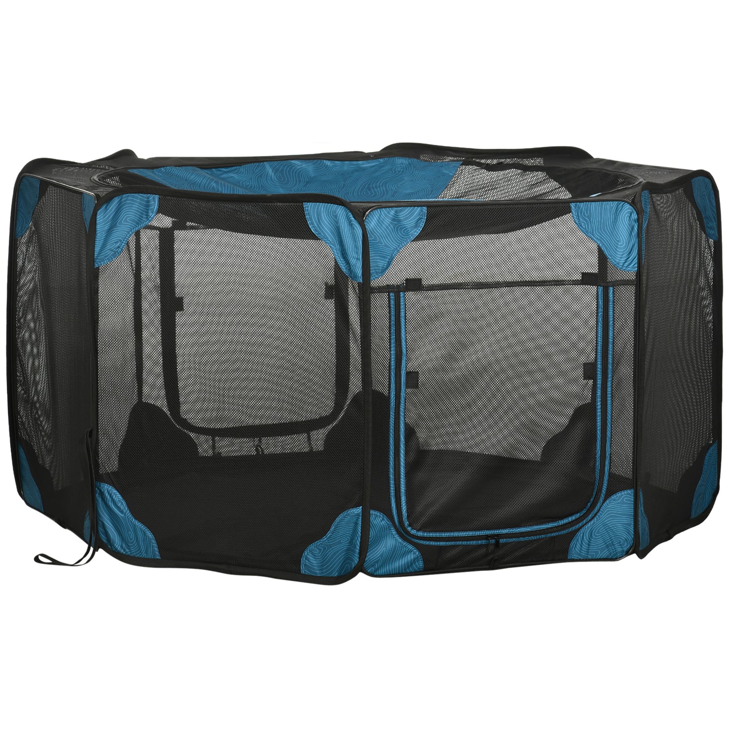 Pawhut Parque Plegable Para Perros 8 Paneles Con Bolsa De Transporte Ø154x76 Cm_0