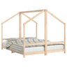 Vidaxl Estrado de cama de criança em madeira de pinho maciça 2x(80x200) Cm