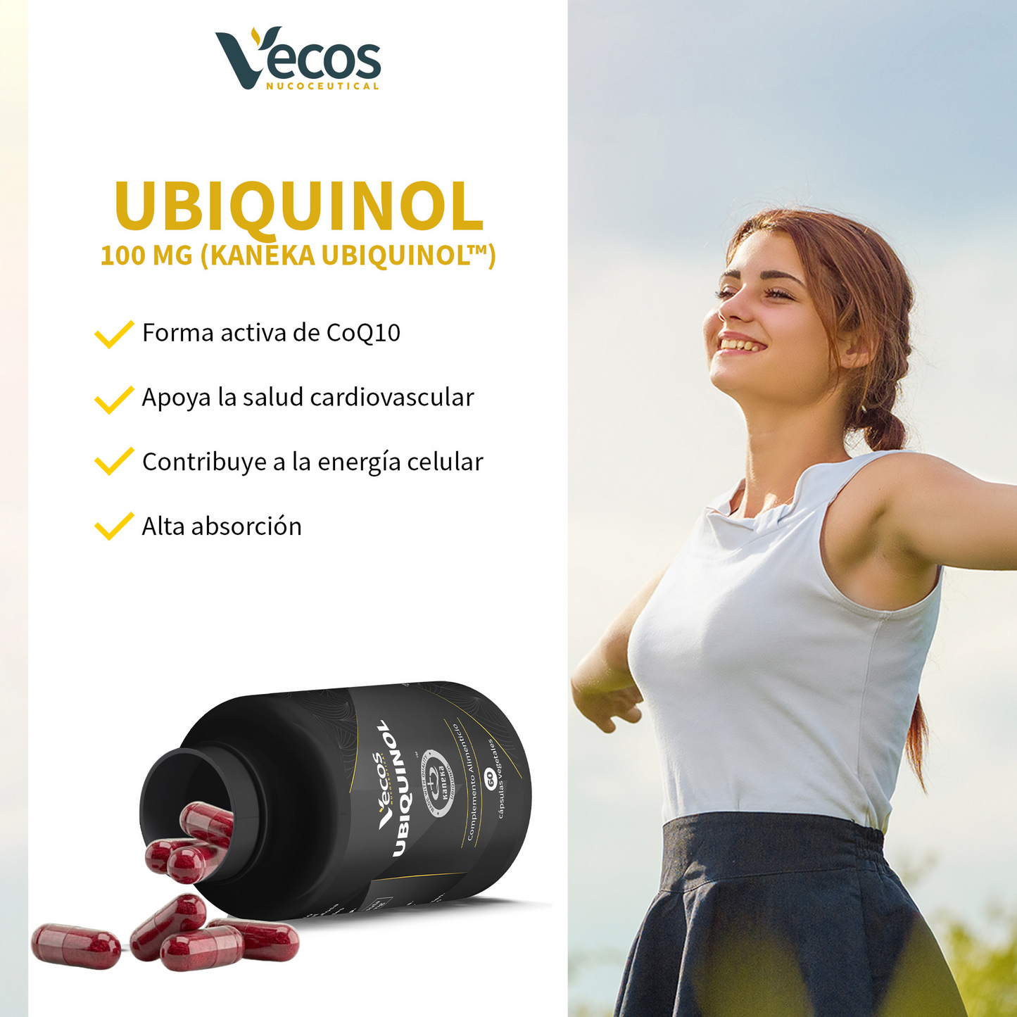Electrovital Vecos 90 Cápsulas | Hidratación Y Electrolitos | Sales Minerales + Vitaminas Para Deporte_3