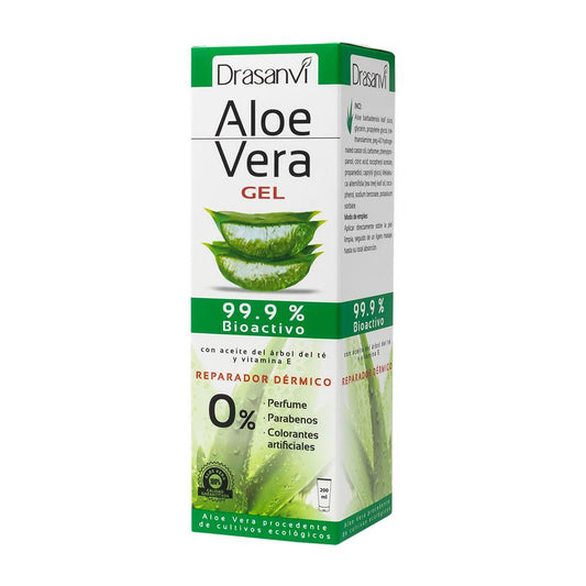 Gel de Aloé Vera Biológico para Rosto e Corpo, Drasanvi 400 ml