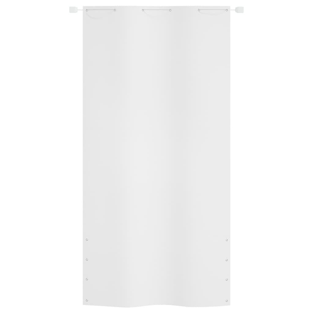 Vidaxl Toldo Pantalla Para Balcón Tela Oxford Blanco 120x240 Cm_1