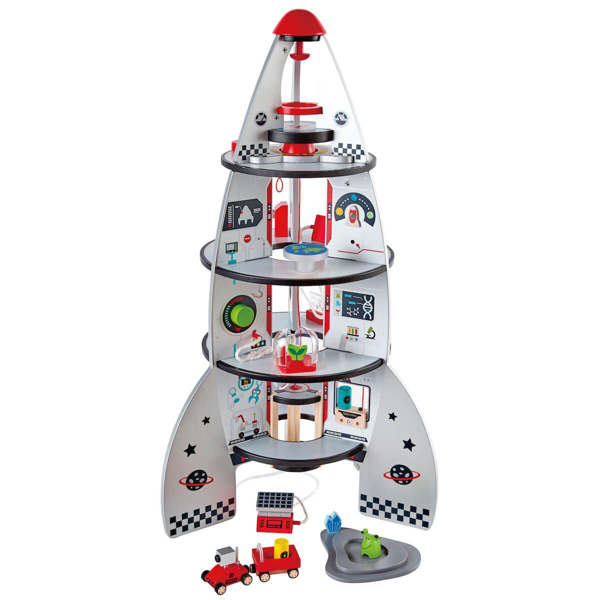 Juego Construction Four-stage Rocket Ship Hape_0