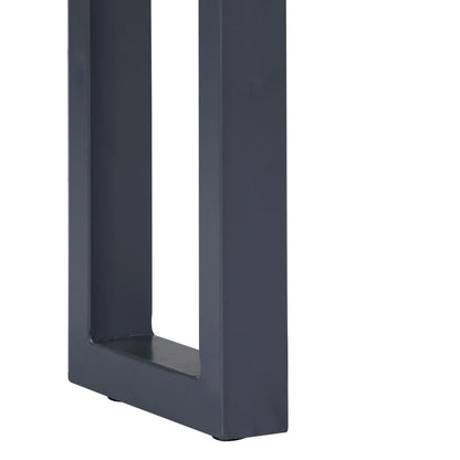 Mesa Consola 115x35x76 Cm Madera Maciza De Acacia Y Hierro Gris_1