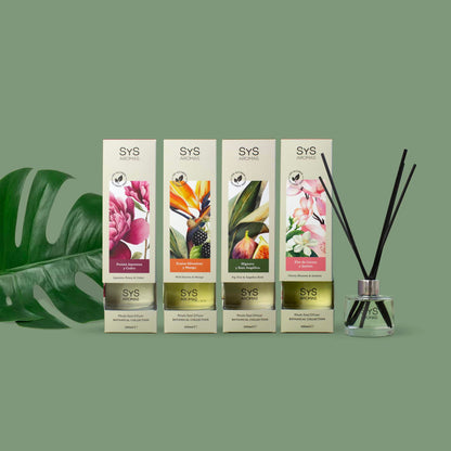Sys Aromas Ambientador Mikado Higuera Y Raíz Angélica - Botanical - Sin Alcohol - Larga Duración - 100 Ml Con 5 Varillas_3