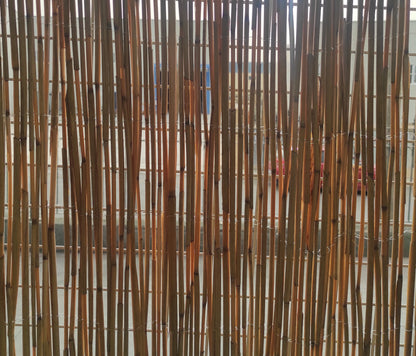 Bambú Natural| Composicion 100% Caña De Bambu| Cerramiento Natural| Cañas Cosidas Con Alambre| Ocultación 60% 1,5x3m_3
