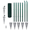 Conjunto Cerca Euro Aço Verde 10x1 M / Vetonek