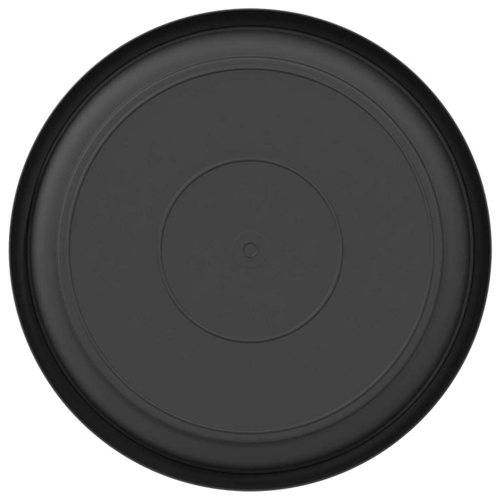 Bandeja Redonda Para Flores 24 Uds. Negro Ø 19 X 2 Cm Plástico_5