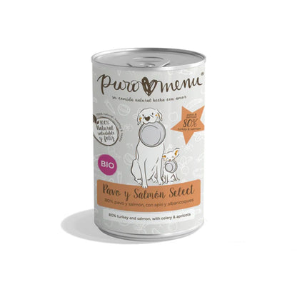 Ração húmida para cães Barf Pavo Select BIO Puromenu 400 g