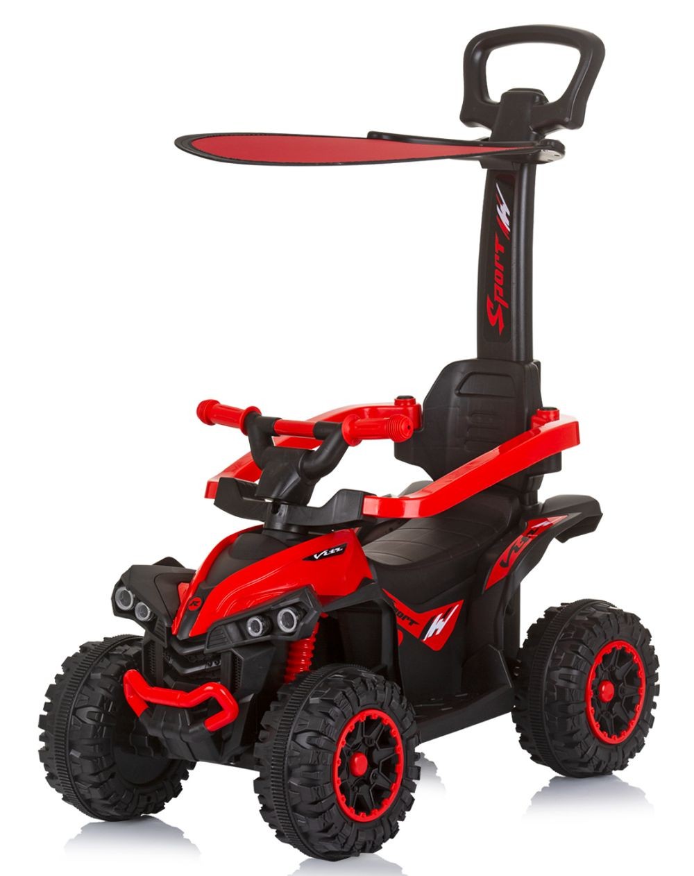 Correpasillos Atv Con Mango Parental Y Capota Red_0