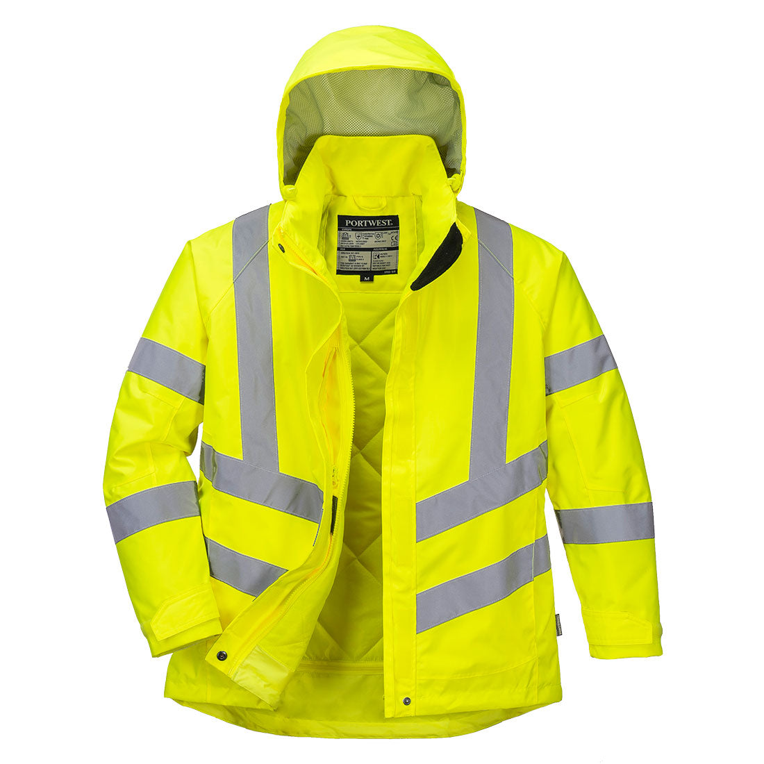 Chaqueta De Invierno De Alta Visibilidad Para Mujer / S / Amarillo_0