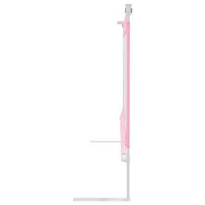 Vidaxl Barandilla De Seguridad Cama De Niño Rosa Tela 200x25 Cm_3