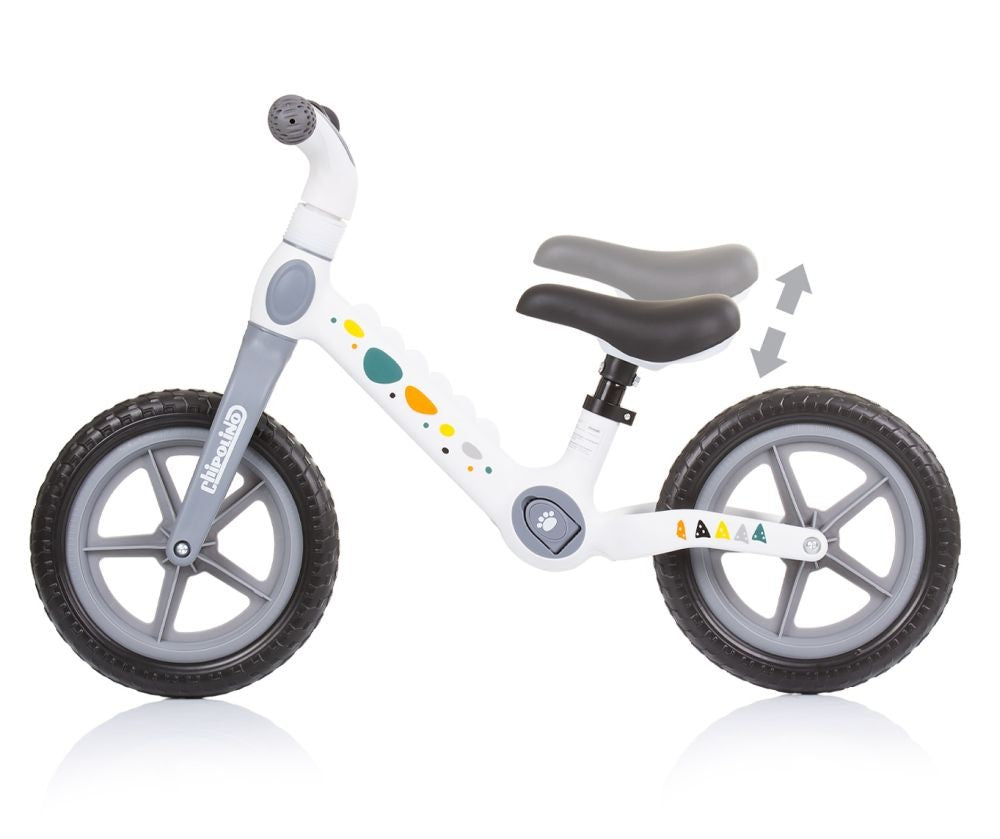 Bicicleta Infantil Sin Pedales Dino White Grey_2