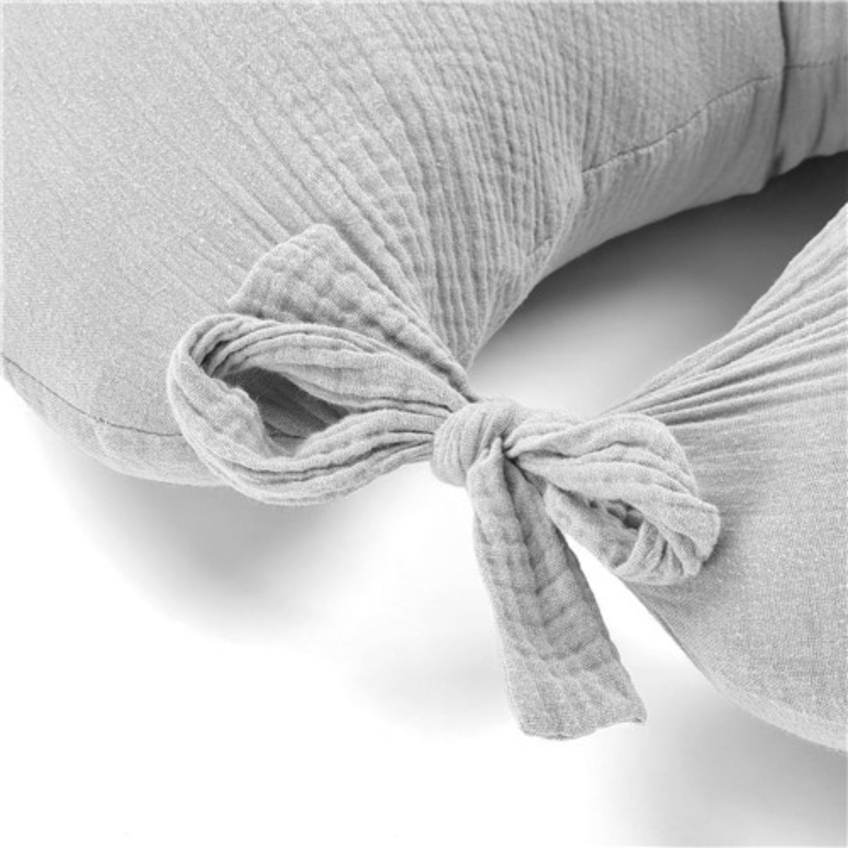 Cojín De Lactancia Muselina Con Fibra De Silicona Gris_2