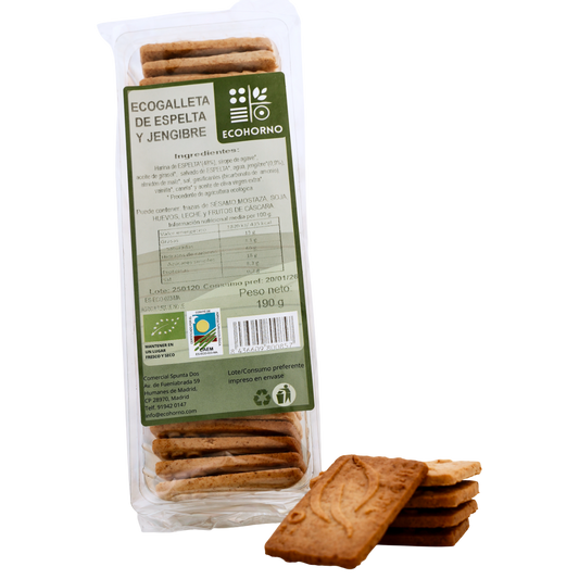 Galletas ecológicas de espelta con jengibre 190 g_0
